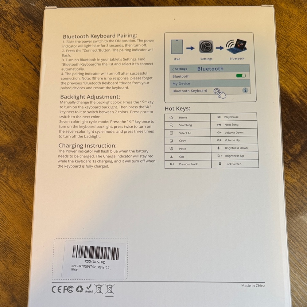 Bluetooth Keyboard - Blue - Picture 7 of 8